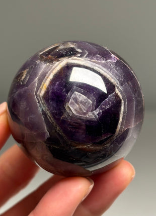 Rich Purple Chevron Amethyst Sphere