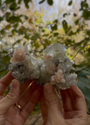 DT Green Apophyllite with Pink Stilbite