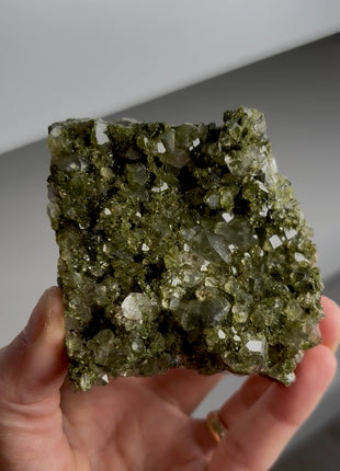 High Grade Forest Green Epidote with Quartz