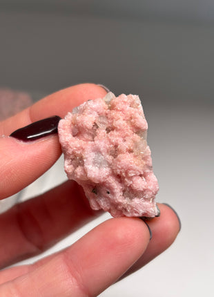 9 Pieces ! Pink Rhodocrosite with Quartz Lot