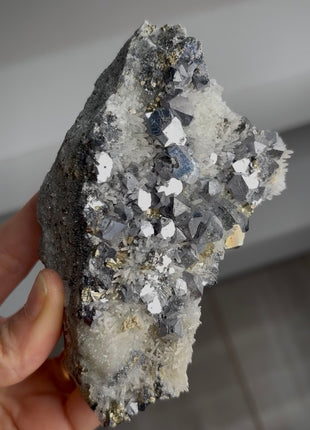 Rare Cubic  Galena with Quartz  PM1295