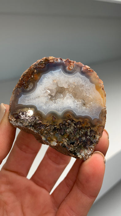 New ! Gambiri Agate with Quartz - From Malawi