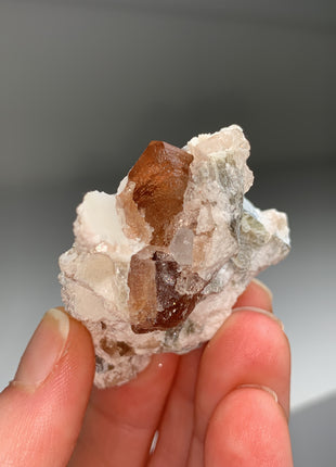 New Arrival ! Orange Topaz with Feldspar