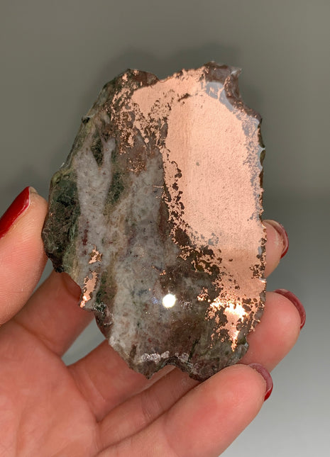 New ! Copper Ore with Quartz Slab - From Keweenaw Peninsula, Michigan