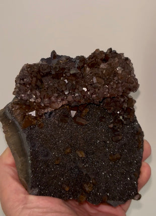 New ! Black Galaxy Hematite with Quartz