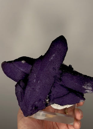 New ! Purple Fluorite Coated Quartz