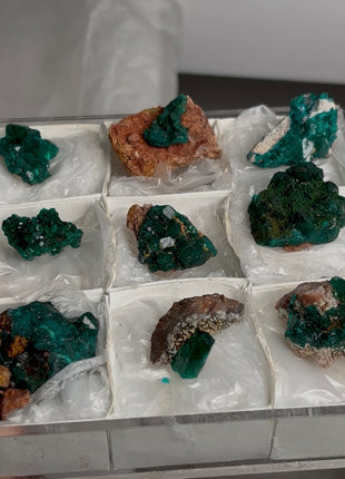 9 Pieces ! Green Dioptase Lot