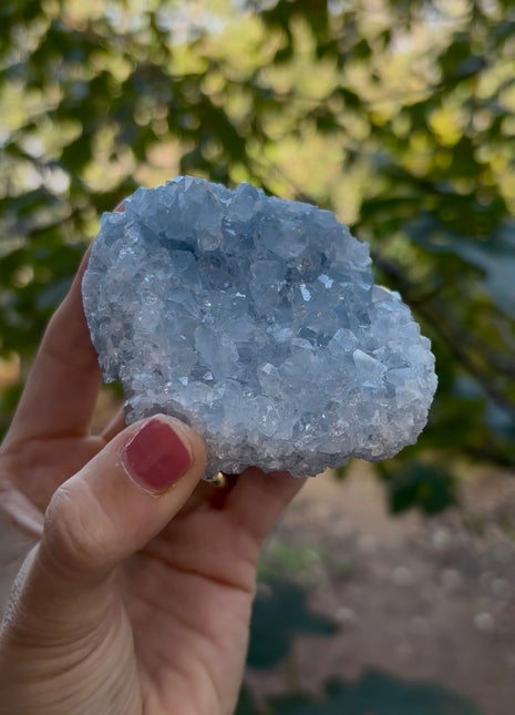 Both-sided Sky Blue Celestite
