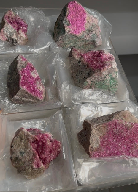 6 Pieces ! Pink Cobaltocalcite Lot from Congo