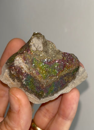 Spectropyrite Specimen from Volga River, Russia 🌈