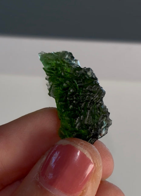 Green Moldavite from Czech Republic
