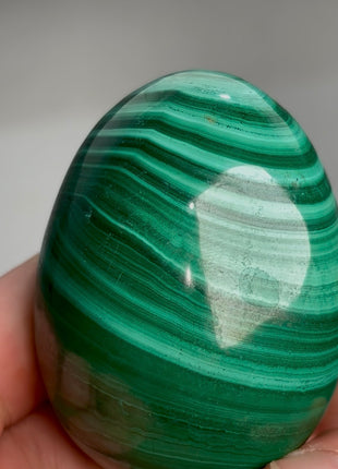 Green Malachite Egg from Congo PM1167