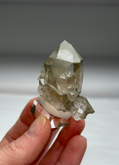 Green Chlorite Quartz - From Chamonix, French Alps