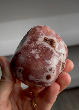 Wow ! Pink Amethyst with White Flowers