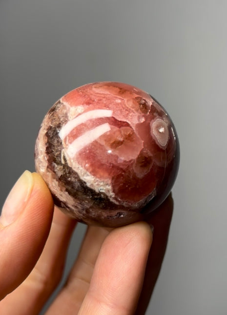 Pink Rhodocrosite Sphere from Argentina