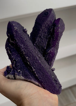 Purple Fluorite Coated Quartz