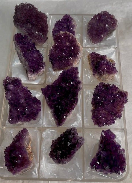 12 Pieces ! High Grade Amethyst Lot from Alacam mine