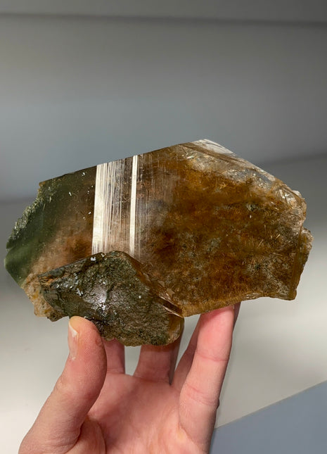 Rutile Green Chlorite Quartz - from Himachal Pradesh