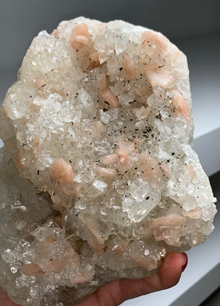 Very High Grade Apophyllite with Pink Stilbite # PM0215