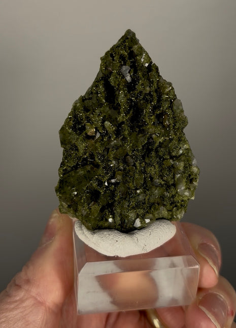 Forest Green Epidote with Quartz