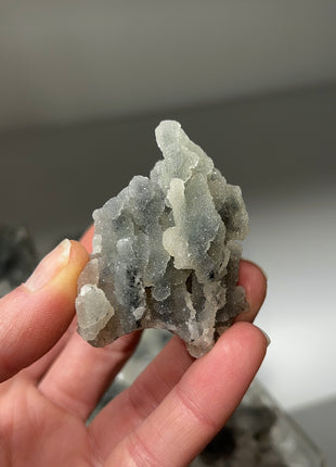 12 Pieces ! Druzy Blue Chalcedony with Apophyllite Lot