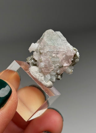 Pink Green Bicolor Fluorite