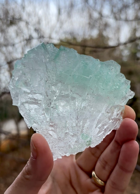 Icy Green Halite Specimen