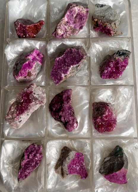 12 Pieces ! Pink Cobaltocalcite Lot from Congo