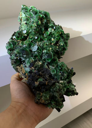 New find ! Fluorite w/ Black Tourmaline - From Erongo, Namibia