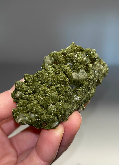 Forest Epidote with Quartz