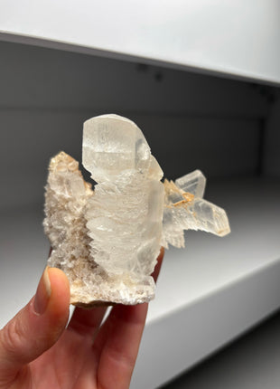 Selenite Crystals on Matrix - From Mexico PM0256