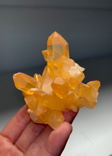 Tangerine Quartz from Diamantina, Brazil