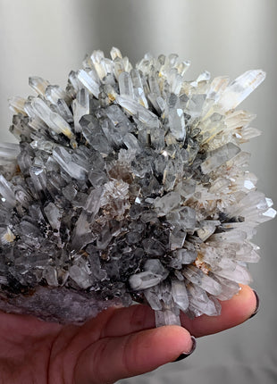 Old find ! Quartz Flower with Sphalerite Inclusions - From Bulgaria