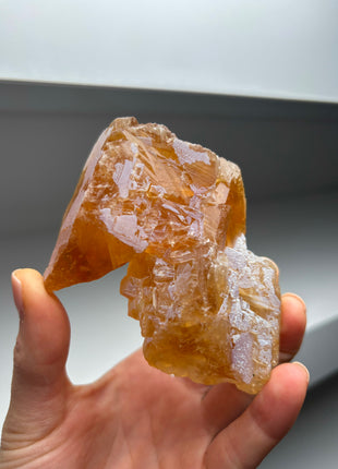 Amber Color Elestial Calcite