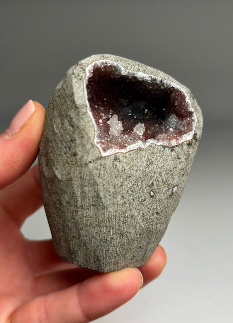 Druzy Red Chalcedony Geode