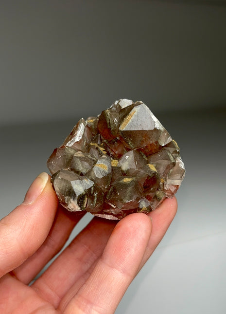 Red Calcite with Chalcopyrite