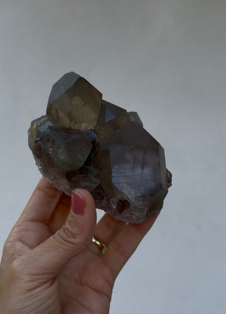Rare ! Smoky Green Chlorite Quartz - From Chamonix, French Alps
