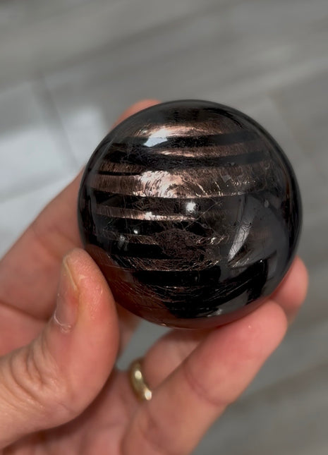 Velvety Hypersthene Sphere