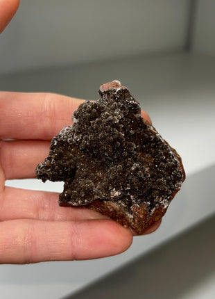 6 Pieces ! Sparkling Quartz with Manganese Oxide Specimens Lot