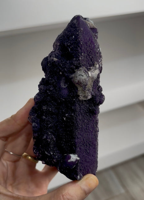 Purple Fluorite Coated Quartz