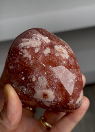 Wow ! Pink Amethyst with White Flowers