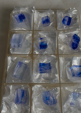 Blue Halite Specimens lot - 12 Pieces !