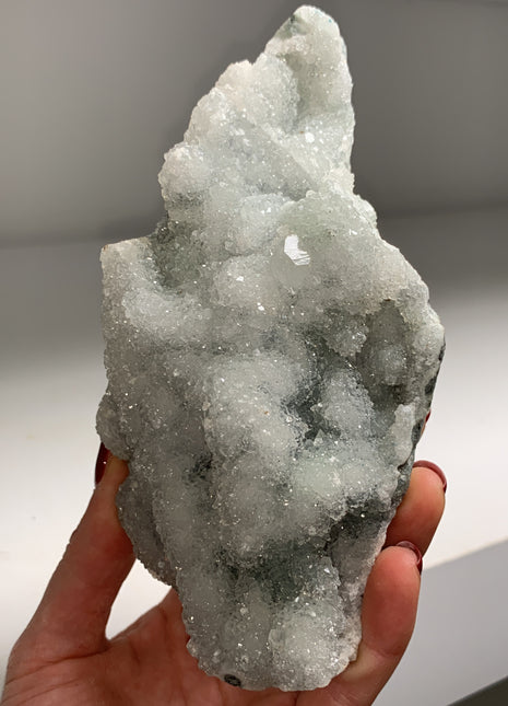 Sparkly Chalcedony Stalactite with Apophyllite ✨