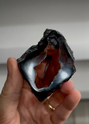 Red Fox Agate Double Geode from Argentina