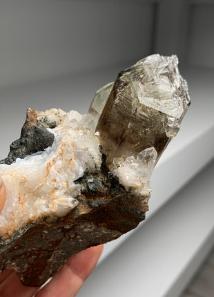 Smoky Fenster Quartz on Matrix - Brandberg, Namibia