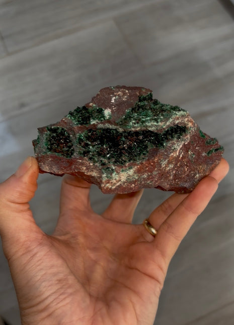 Rare ! Green Brochanthite Geode