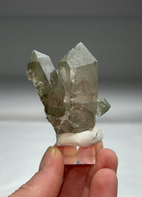 Green Chlorite Quartz - From Chamonix, French Alps
