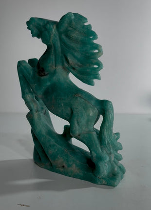 Green Amazonite Horse Sculpture