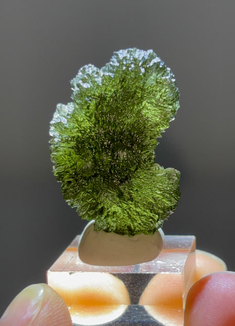 Green Moldavite from Czech Republic