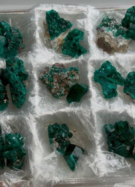 18 Piece Lot !  Green Dioptase Specimens